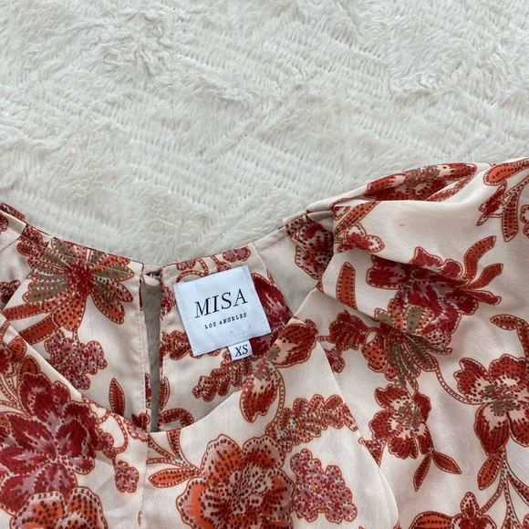 Worn twice Misa Los Angeles Kara floral mini dress